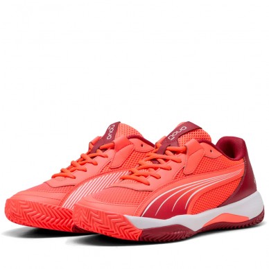 Scarpe Puma Nova Court rosso scuro cremisi 2025