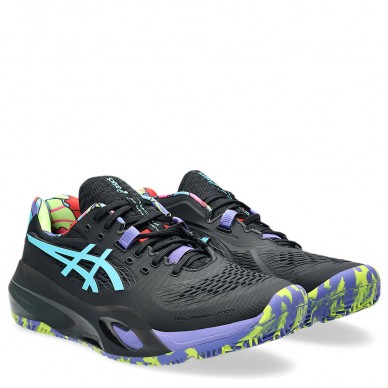 Scarpe Asics Gel Resolution X Padel L. E. Black Energy Aqua 2025