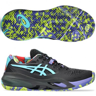 Scarpe Asics Gel Resolution X Padel L. E. Black Energy Aqua 2025