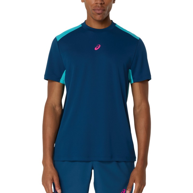 Maglietta Asics Court SS Top blu