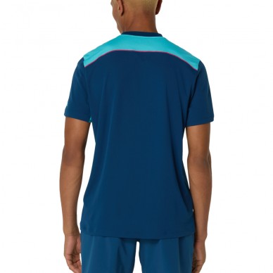 Maglietta Asics Court SS Top blu