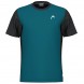 Maglietta Head Slice blu teal