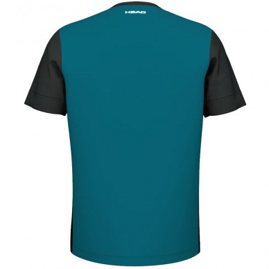 Maglietta Head Slice blu teal