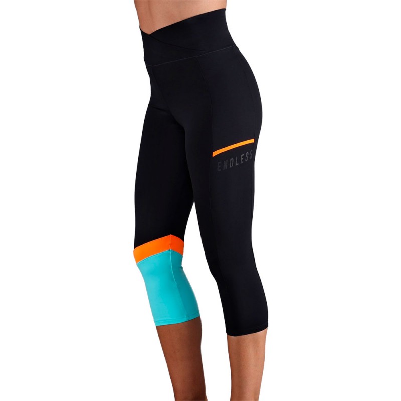 Leggings Endless Line Pocket HW nero blu Leggings Endless Line Pocket HW nero blu