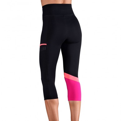 Leggings Endless Line Pocket HW nero rosa