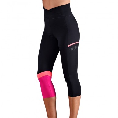 Leggings Endless Line Pocket HW nero rosa