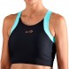 Maglietta Endless Top Crop nera blu