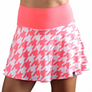 Gonna Endless Lux II houndstooth rosa