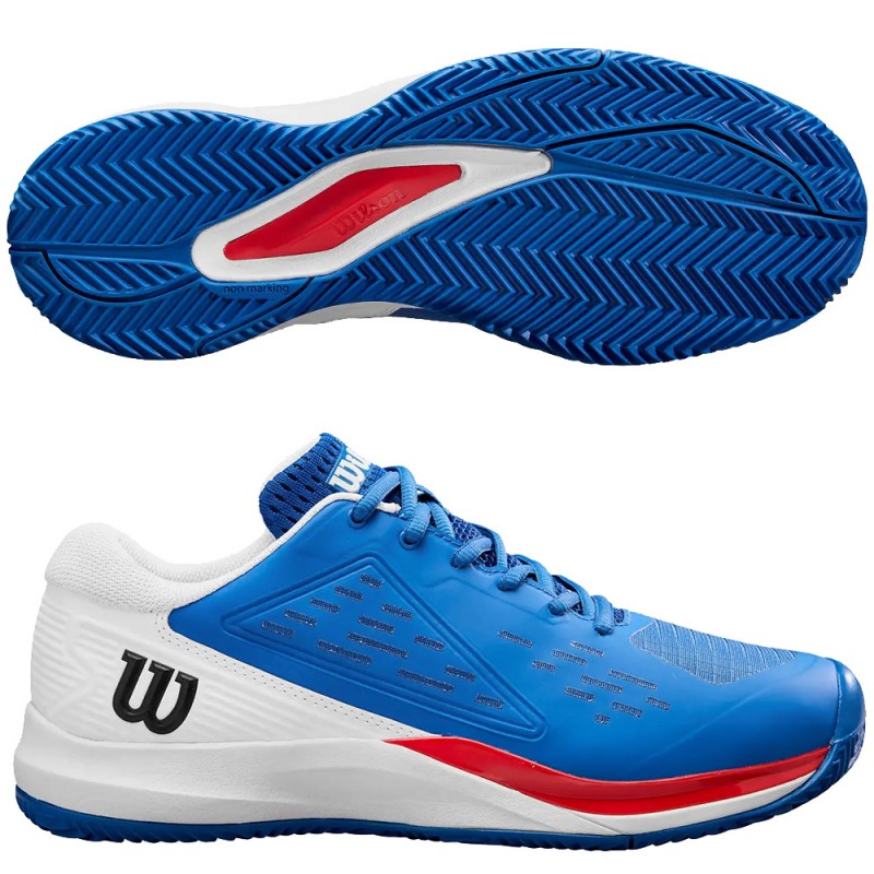 Scarpe Wilson Rush Pro Ace Clay Blue White 2025 Scarpe Wilson Rush Pro Ace Clay Blue White 2025