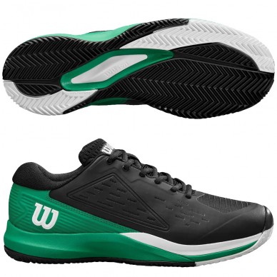 Scarpe Wilson Rush Pro Ace Clay Black Bosphorus 2025