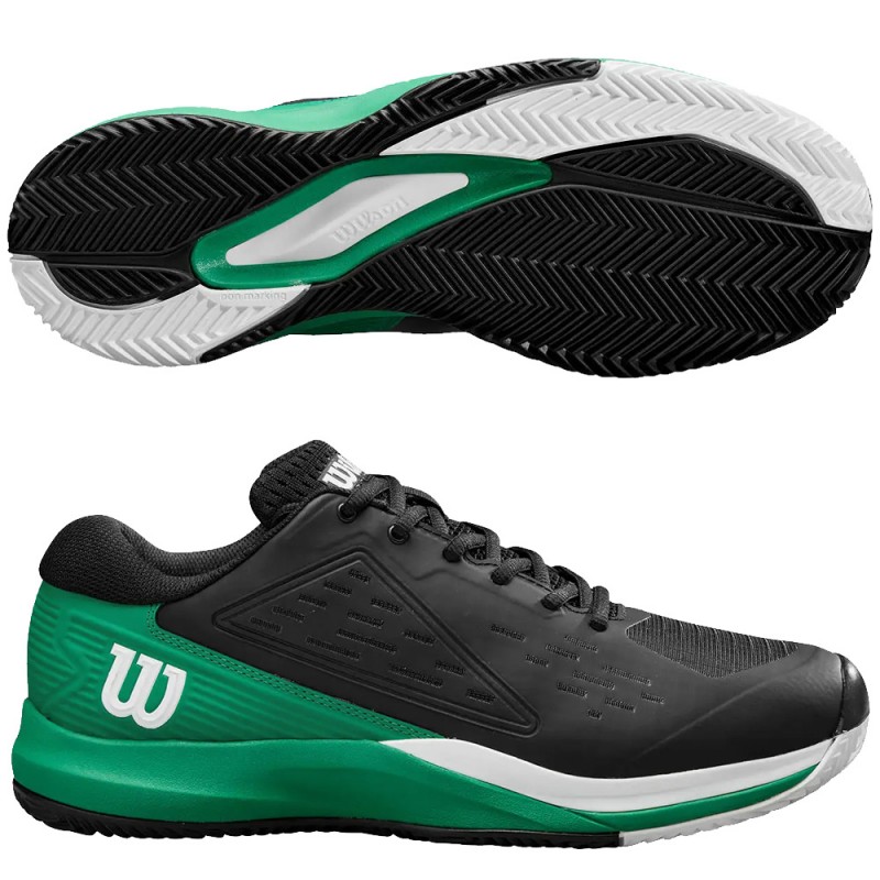 Scarpe Wilson Rush Pro Ace Clay Black Bosphorus 2025