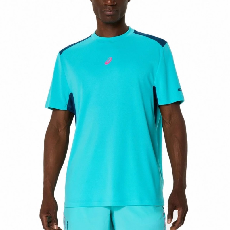 Maglietta Asics Court SS Top blu elettrico