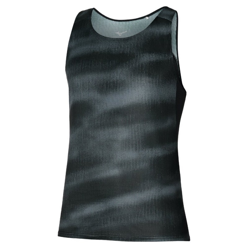 Maglietta Mizuno Dryaeroflow Graphic Tank nera