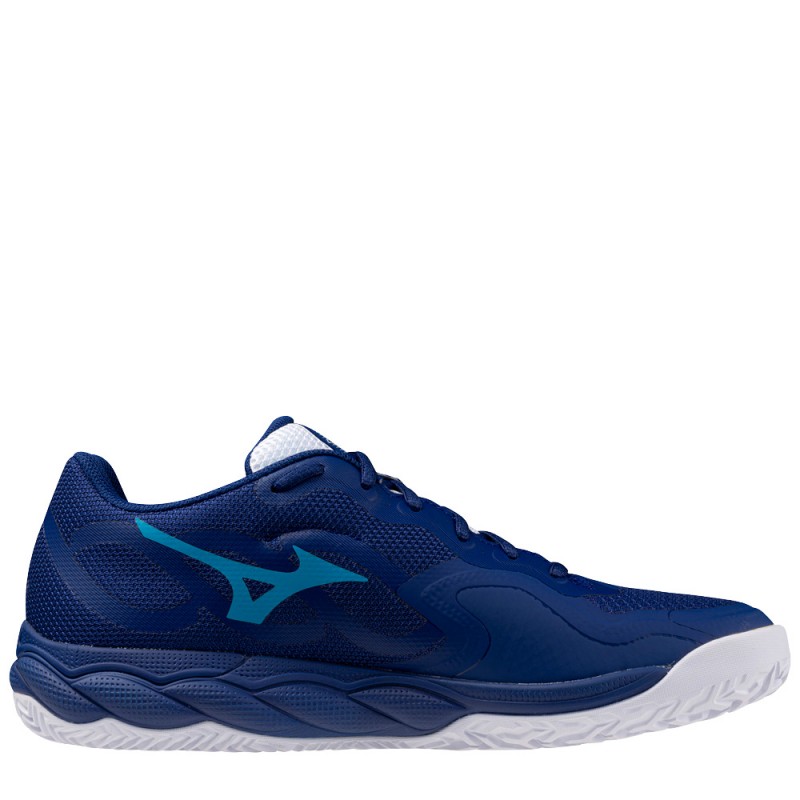 Scarpe Mizuno Wave Enforce Court CC bellwether blue white 2025