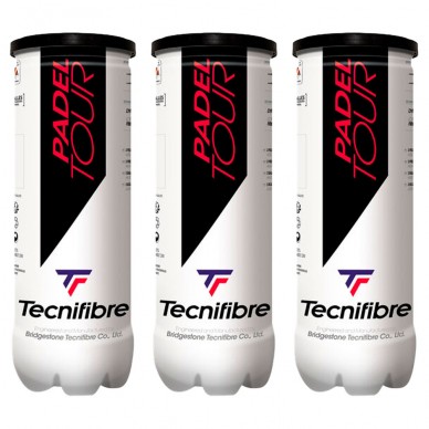 Pack 3 tubo palline Tecnifibre Padel Tour