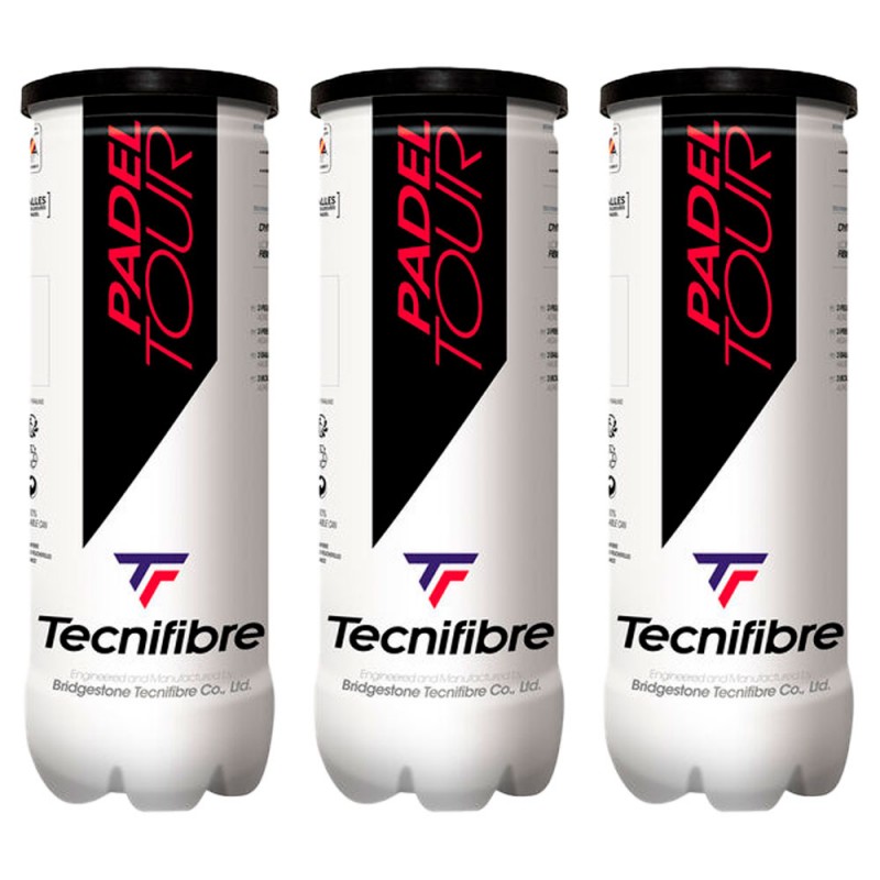 Pack 3 tubo palline Tecnifibre Padel Tour