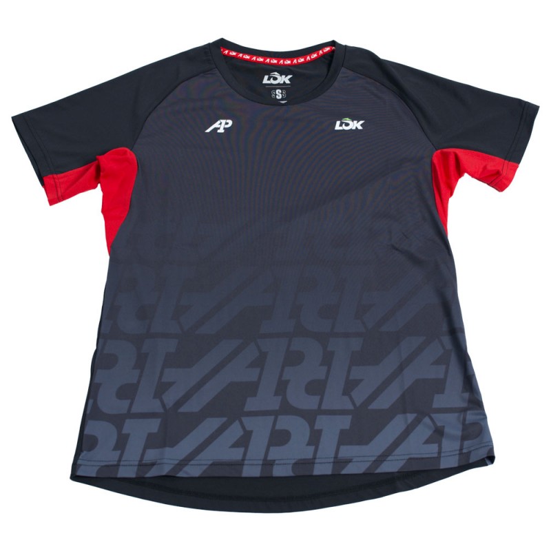 Maglietta Lok Hood A1Padel nera Maglietta Lok Hood A1Padel nera