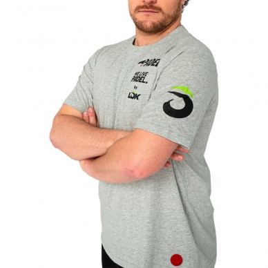Maglietta Lok Bridger A1Padel grigio chiaro