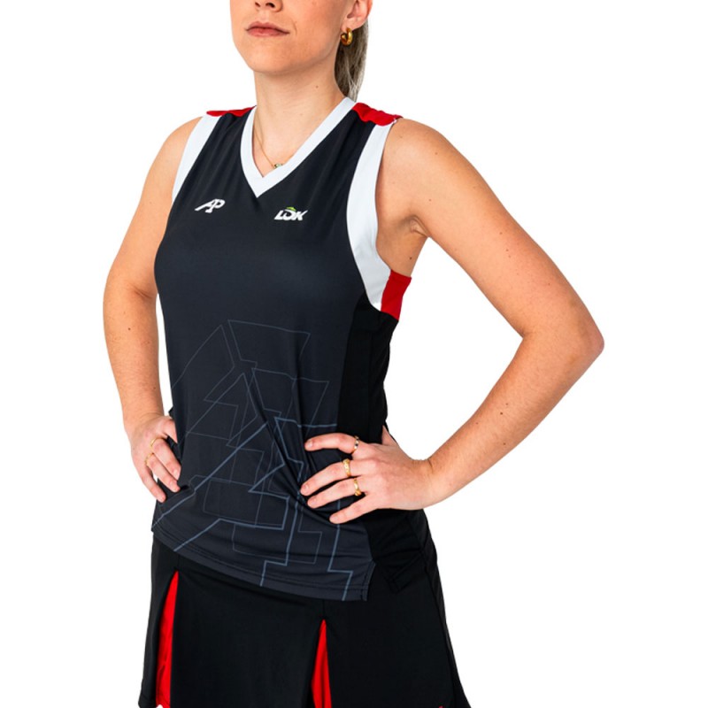 Maglietta Lok Wasatch A1Padel nera Maglietta Lok Wasatch A1Padel nera