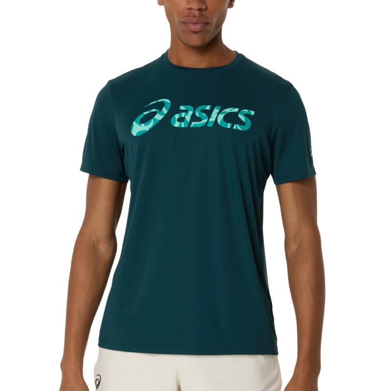 Maglietta Asics Match Seasonal Graphic TEE verde Maglietta Asics Match Seasonal Graphic TEE verde