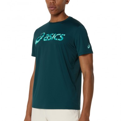 Maglietta Asics Match Seasonal Graphic TEE verde