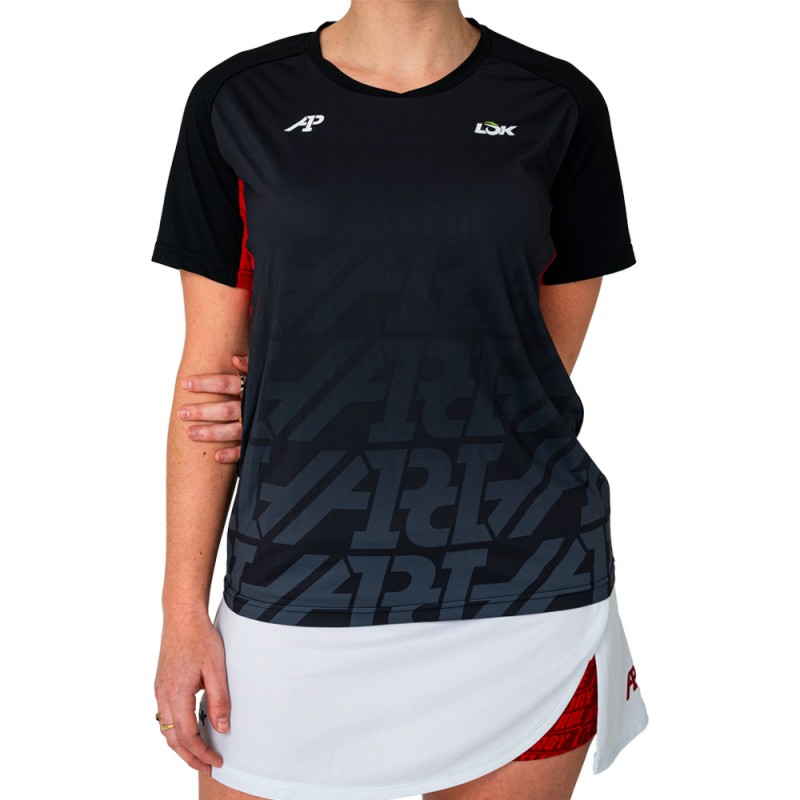 Maglietta Lok Stanish A1Padel nera