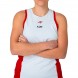 Maglietta Lok Elk A1Padel bianca rossa