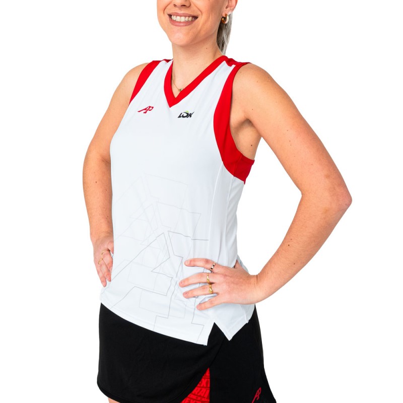 Maglietta Lok Wasatch A1Padel bianca Maglietta Lok Wasatch A1Padel bianca