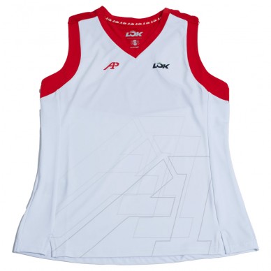 Maglietta Lok Wasatch A1Padel bianca
