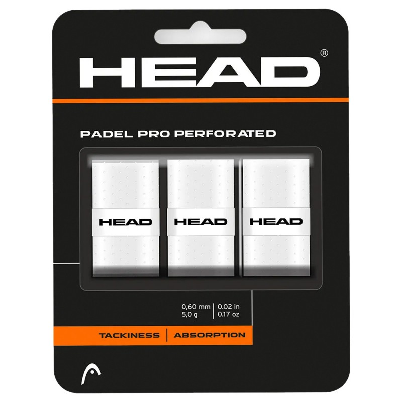 Overgrips Head Padel Pro Perforati 3 Pack bianchi Overgrips Head Padel Pro Perforati 3 Pack bianchi