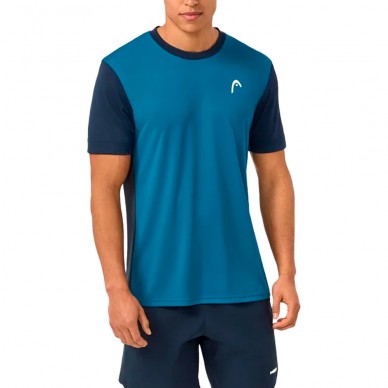 Maglietta Head Slice blu teal