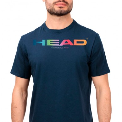 Maglietta Head Rainbow blu scuro