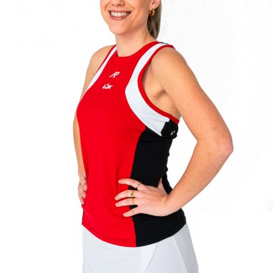 Maglietta Lok Elk A1Padel rossa bianca nera