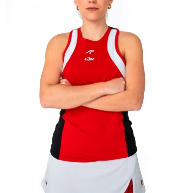 Maglietta Lok Elk A1Padel rossa bianca nera