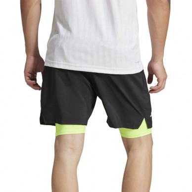 Pantaloncini Adidas Club 2IN1 nero giallo