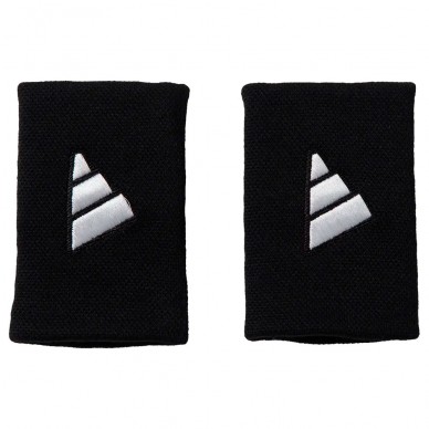 Polsini Adidas L nere logo bianco