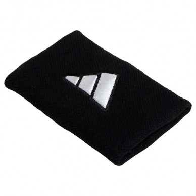 Polsini Adidas L nere logo bianco