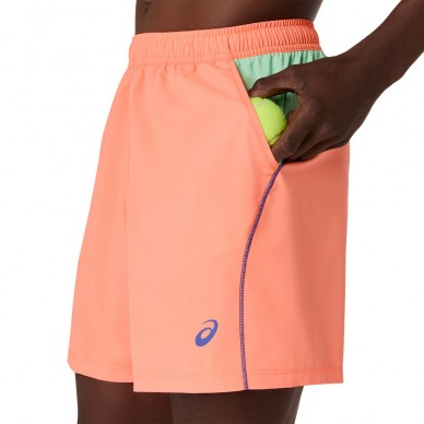 Pantaloncini Asics Padel Court 7in arancione