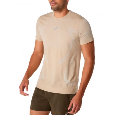 Maglietta Asics Seamless SS Top bianco sporco