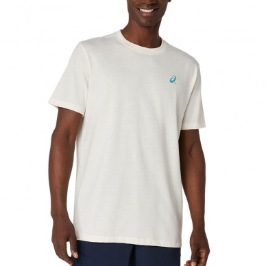 Maglietta Asics Court Graphics SS Top crema
