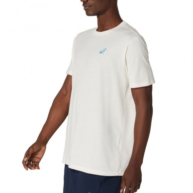 Maglietta Asics Court Graphics SS Top crema