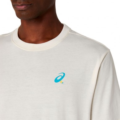 Maglietta Asics Court Graphics SS Top crema