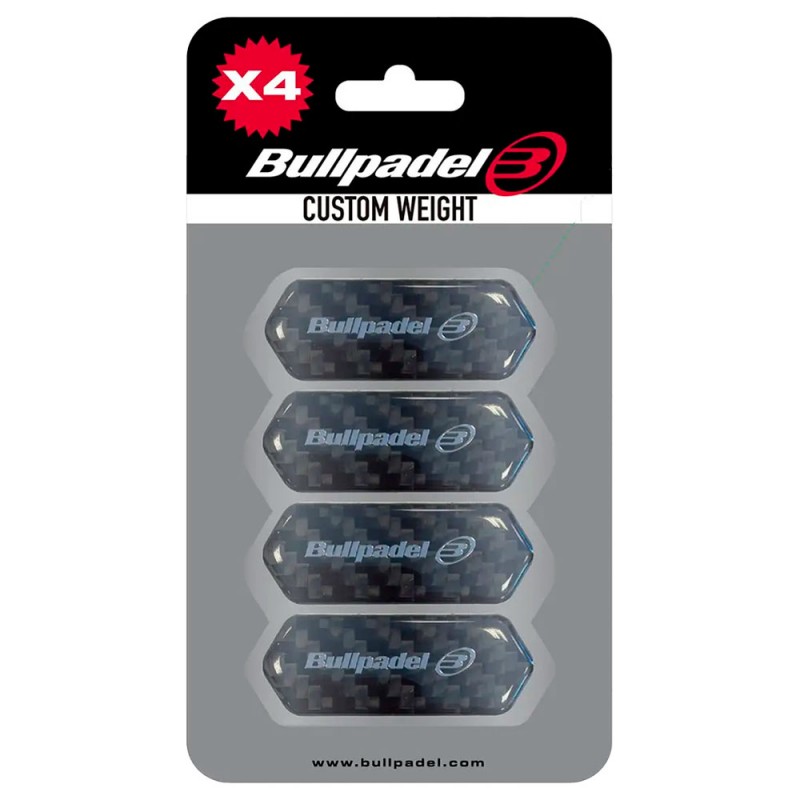 Protettore Bullpadel Custom Weight Pack 4 unità nero Protettore Bullpadel Custom Weight Pack 4 unità nero