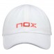 Cappellino Nox Cap bianco rosso