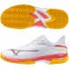 Scarpe Mizuno Wave Exceed Court CC white calypso coral 2025