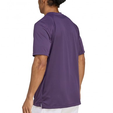 Maglietta Adidas Club viola logo bianco