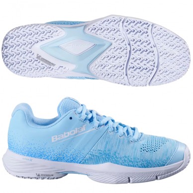 Scarpe Babolat Sensa Women cyan blue white 2025
