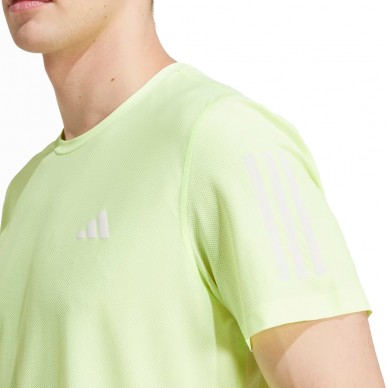 Maglietta Adidas Own The Run giallo fluo