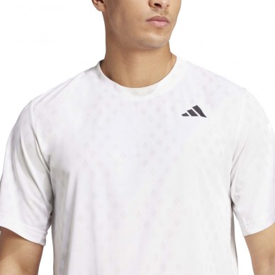 Maglietta Adidas Club Graph bianca grigia