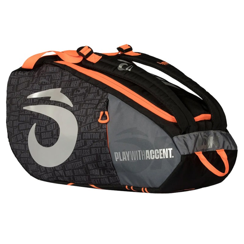Borsa da padel Lok One nero arancione 2026